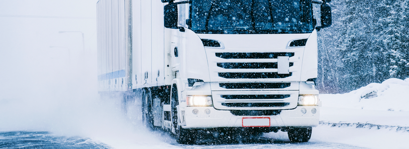 Consejos para conducir un camión con nieve en invierno